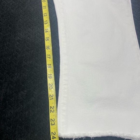 GAP White Kick Fit High Rise Jeans Raw Hem W 30/10L CASUAL SUMMER BEACH - Picture 10 of 11